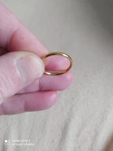 CACANA-anillos de acero inoxidable para parejas, oro rosa, antialergia, lisa, sencilla, Bisutería