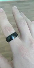Modyle de los hombres de la moda de anillo de color negro titanio acabado mate clásico anillo de compromiso, joyería para hombre boda