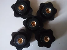 Knob Nuts-Handle Tighten Thumb Manual-Nuts Mechanical Thread Plum Black M6 M8 M10 M4