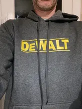 Sudadera con capucha de 2 piezas para hombre, abrigo masculino de estilo hip hop DeWalt, ropa informal de moda para pista y campo