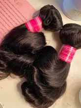 Vallbest-extensiones de cabello humano Remy ondulado mechones de pelo Natural brasileño negro, 1/3/4 unids/lote, 100%