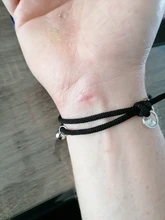 Uds \ Set de acero inoxidable pulsera de pareja un par de imán mano hombres y mujeres regalo amistad encantos cuerda joyería