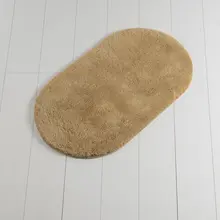 Коврик для ванной-коврики | коврик для ванной нескользящие Противоскользящие коврики цвета бежевый Овальный 60X100 см