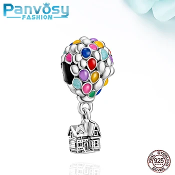 

New Balloon House Bead 925 Sterling Silver Fit Charms Women Original Silver 925 Bracelet 2020 DIY Beads For Jewelry Making
