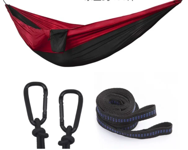 Outer Nylon Parachute Cloth Camping Swing Hammock Single Double Hammock