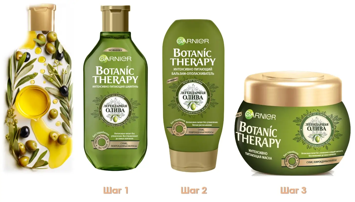 Garnier Botanic Therapy Интенсивно питающая Маска для волос &quotЛегендарная олива&quot сухих
