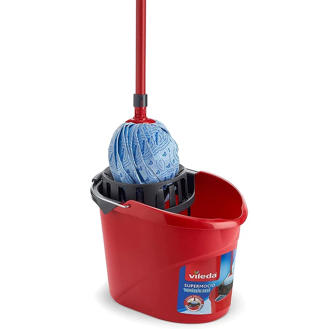 Vileda – serpillière électrique Super facile, seau rouge, presse facile,  séchage rapide, Kit de nettoyage, capacité de 10 litres - AliExpress