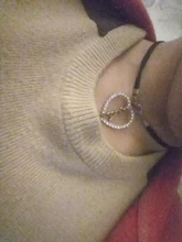 Gargantilla de Poputton con diamantes de imitación para mujer, joyería de terciopelo negro, gargantilla de cuerda, collar con colgante para mujer 2018