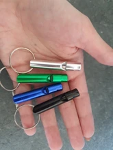 Silbato de entrenamiento multifuncional de aluminio, silbato de supervivencia de emergencia para acampar, senderismo y deportes al aire libre, novedad de 2020