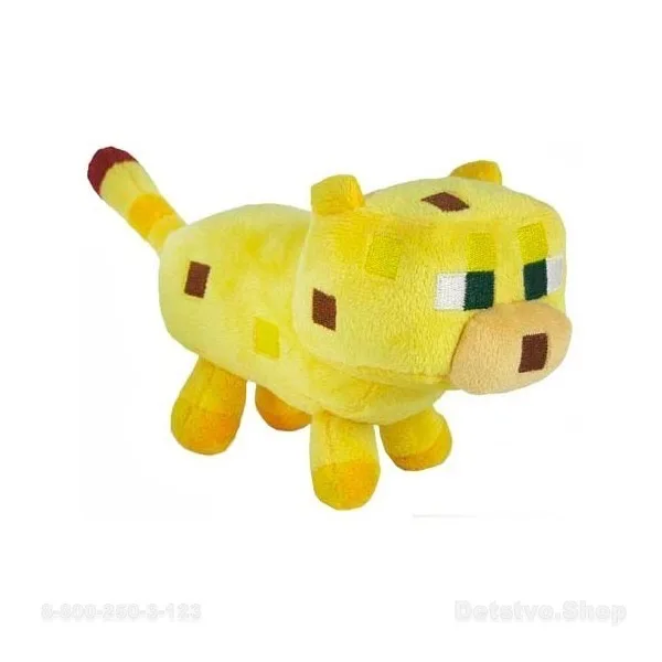 Плюшевая игрушка Minecraft Baby Ocelot Детеныш Оцелота 18см | Игрушки и хобби