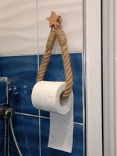 Napkin-Holders Towel-Dispenser-Accessory Bathroom-Decor Wooden Kitchen-Roll Hanging-Rope