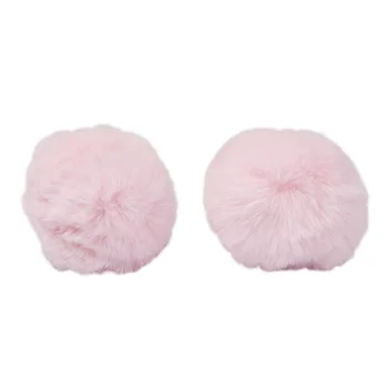 

Pompon made of artificial fur (rabbit), d-8cm, 2 pcs/pack (I St. pink)