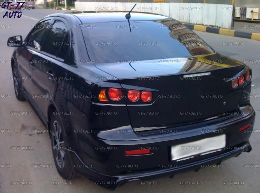 Накладки на задние фонари для Mitsubishi Lancer X 2007- реснички колодки 1 комплект / 4 шт. внешний материал ABS пластик