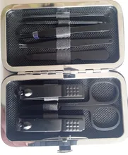 Juego de cortaúñas de acero inoxidable, tijeras profesionales, herramientas para uñas, recortador, aseo, manicura, 8 Uds.