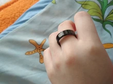 FairLadyHood-anillo de acero inoxidable con alas de la libertad para hombres y mujeres, anillos de dedo con diseño de ataque a Titan, de titanio negro, para aficionados al Anime