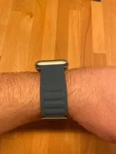 Correa de enlace de cuero para Apple watch, banda de 44mm, 40mm, 38mm, 42mm, pulsera de bucle magnético original, iWatch seires 3, 5, 4, 6 SE