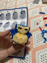 Bloques de Pokemon para niños, Pikachu, piezas de diamante, juguete de rompecabezas