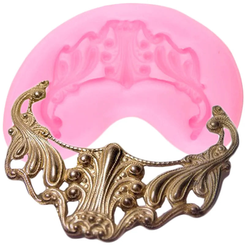 

Vintage Relief Silicone Mold Cupcake Topper Fondant Cake Decorating Tools Chocolate Gumpaste Mould Candy Clay Resin Moulds