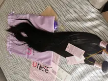 UNICE-mechones de cabello liso peruano, extensiones de cabello humano 100% de Color Natural, ondulado virgen de 8-30 pulgadas, 1/3/4 mechones