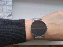 Reloj de cuarzo informal para hombre, cronógrafo simple con correa de acero inoxidable, metal hour