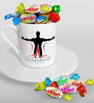 

Personalized Fizyolojist Turkish coffee Cup and Haribo Candy Gift Seti-2