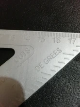 Regla triangular de aleación de aluminio de 7 pulgadas, regla métrica cuadrada para medir velocidad, herramientas para enmarcar medidores