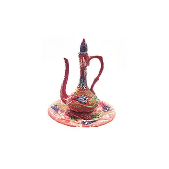 

Hand Made Embossed Decorative Ceramic Vase Turkish Style Relief Historic Vaze Authentic Custom-Made