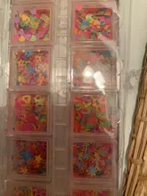 Manicure-Nail-Decoration Sequins-Polish Nail-Art Glitter-Flakes Fruits Fluorescence Heart