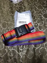 Correa para equipaje de 1,7 m, correa ajustable para maleta de viaje con arcoíris, con bloqueo codificado, cierre seguro, correa de cinturón de seguridad