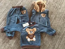 Abrigo + sudadera + pantalones para bebé recién nacido, niño y niña, otoño e invierno, traje de 3 uds., ropa deportiva para niño pequeño