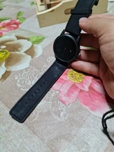 Reloj de lujo de cuero para Hombre, pulsera negra de acero inoxidable ultrafina, Reloj Masculino