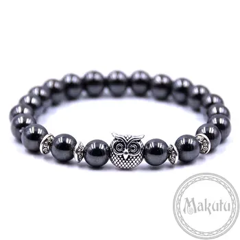 

Bracelet made of hematite (Owl)
