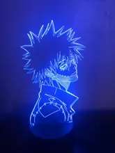 Led-Light 3d-Lamp Bedroom Decor Gift Manga Acrylic Academia Cool Dabi Anime Colorful