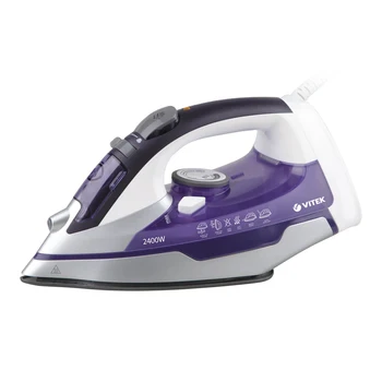

Iron VITEK VT-1257, electroirons, dual ceramic coating, steam function shock and spattering water