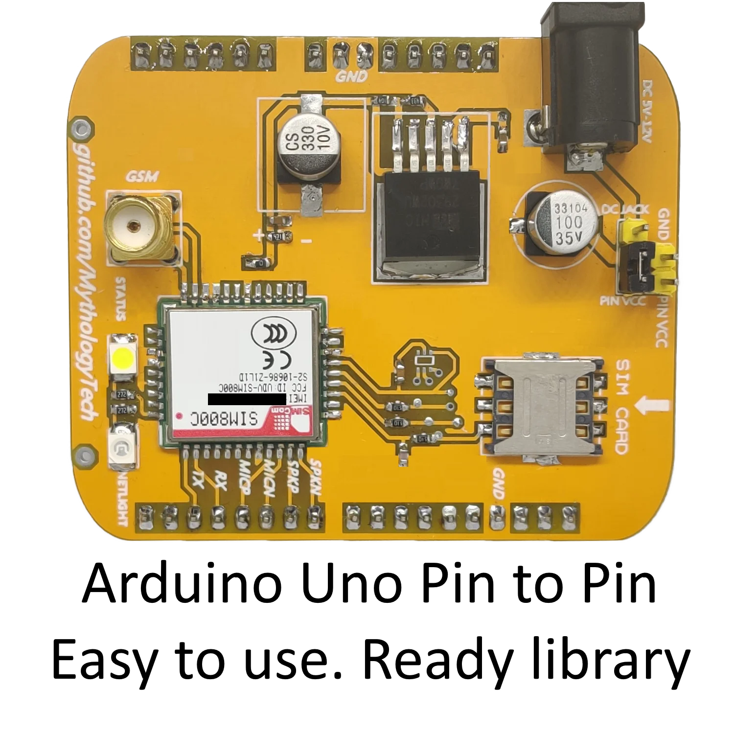 Arduino Sim800c Gsm Module, Sim800c Gsm Gprs Shield - Integrated ...
