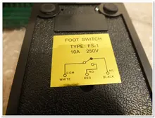 Controlador momentáneo de Pedal, interruptor de pie de alimentación eléctrica, CA 250V 10A 1 NO 1 NC SPDT