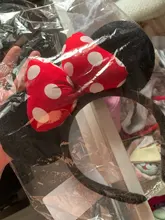 ZAFILLE-cintas para el pelo de orejas de Minnie para niña, cinta para el pelo para sesión de fotos, sombreros de fiesta de cumpleaños, accesorios para el cabello para niña