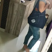 Sling Hand-Carrier-Bag Denim-Material Pet-Dog Blue Retail