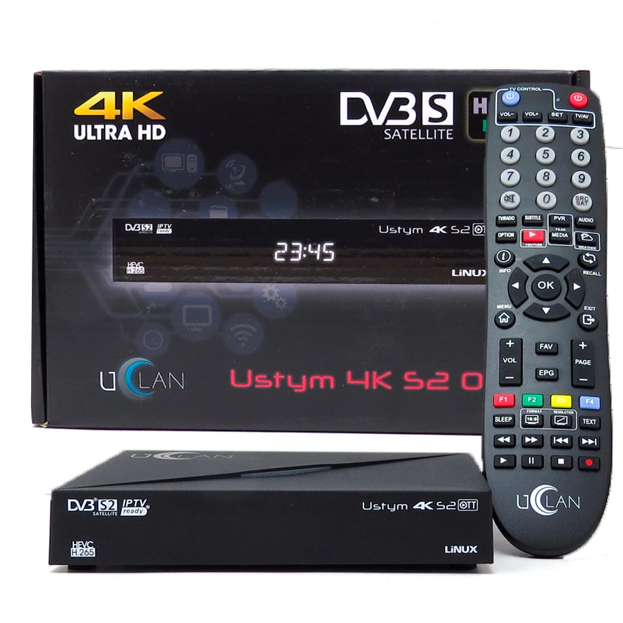Satellitenempfänger Set Top Box Ustym 4K Pro UHD Enigma2 Receiver Netflix Cinema 