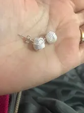 DOTEFFIL-pendientes de tuerca de cuerda suave para mujer, Plata de Ley 925 auténtica elegante, joyería de compromiso de boda, 100%