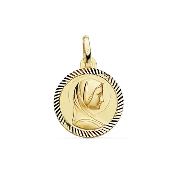 

Medal 18k gold Virgin French Girl propeller 14mm. Edge [AB9418GR] -Customizable-RECORDING INCLUDED IN THE PRICE