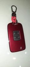 Cubierta de llave de coche para Renault, funda de llave rígida de imitación de fibra de carbono, cadena para Renault Kadjar Megane Koleos QM5 QM6 2013-18