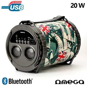 

Altavoz Música Universal Bluetooth Omega Bazooka (20W)
