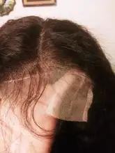 30 pulgadas recto rizado medio malla con división peluca 180% densidad brasileño cabello humano Pre arrancado con el pelo del bebé Remy sin costuras para las mujeres