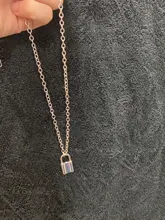 Cadena Punk para hombre y mujer, collar con colgante con candado, Color dorado y plateado, joyería de Moda Gótica con estilo, 2019