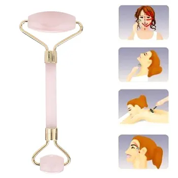 

Jade roller Face Massage Crystal Stone Skin Jade Massager Rose Quartz Face Lifting Wrinkle Removal Guasha Beauty Care Tool