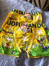 2 unids/set niños de dibujos animados ropa interior suave y transpirable bragas chico boxeador 3-11T bebé bragas dibujos animados de esponja Panty bragas ropa interior