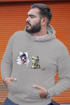 

Angemiel Wear Ahriye Purlin Rengar Gray Men 'S Hooded Sweatshirt