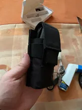 CQC táctico Molle M5 linterna bolsa individual pistola revista antorcha funda, soporte al aire libre cuchillo de caza linterna y funda bolsa