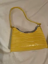 Bolso de compras exquisito para mujer, bolsos grandes de hombro informales Retro, bolso de mano con cadena de Color sólido de cuero para mujer 2020